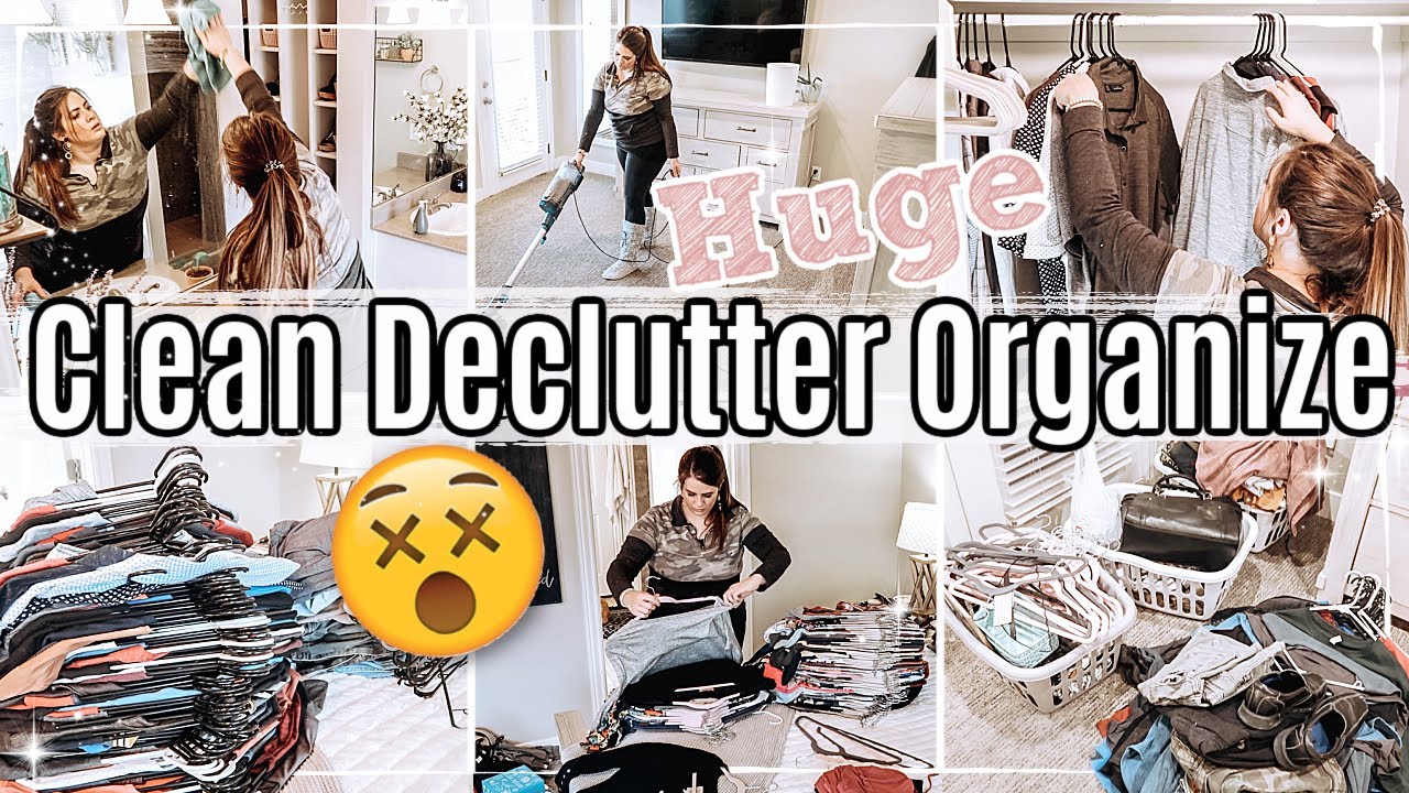 HUGE! CLEAN DECLUTTER ORGANIZE WITH ME 2020 :: SPEED CLEANING MOTIVATION + CLOSET TRANSFORMATION