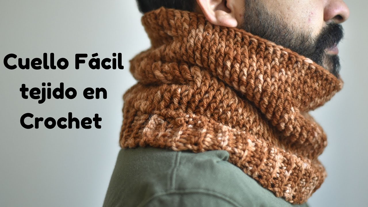 🧣Cuello Fácil tejido a crochet 🧶 Easy neck crochet