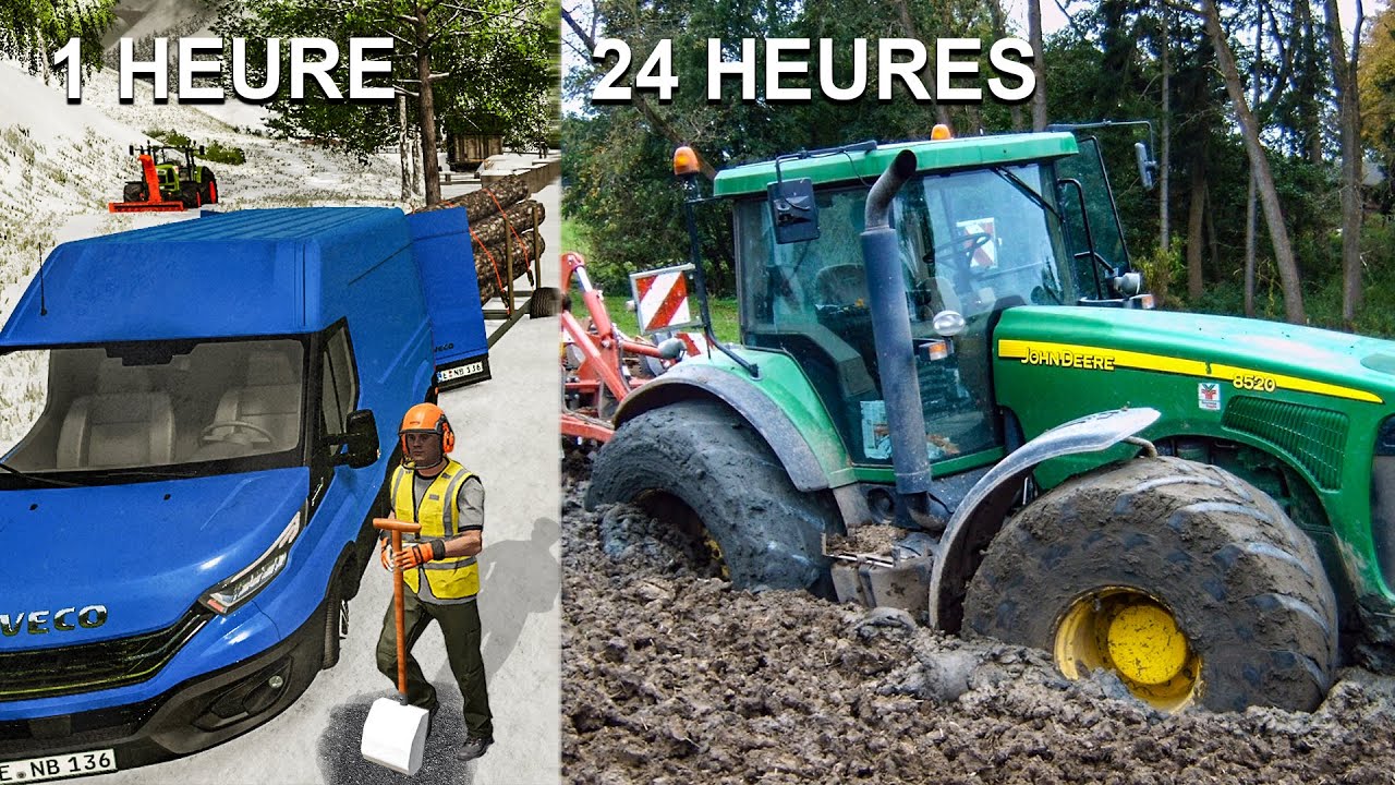 24 heures dans les pires conditions sur Farming Simulator 22, Voilà ce qu'il s'est passé