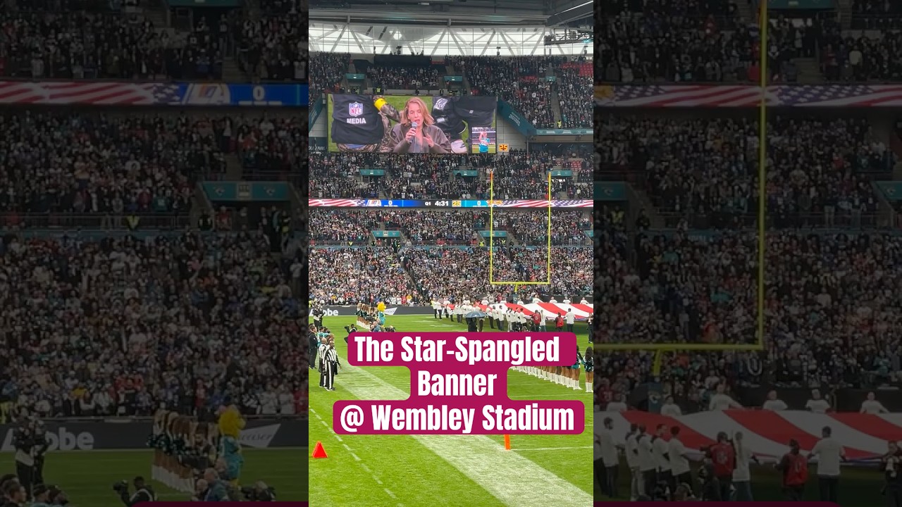 Emie Nathan sings The Star-Spangled Banner at London NFL game 2025  