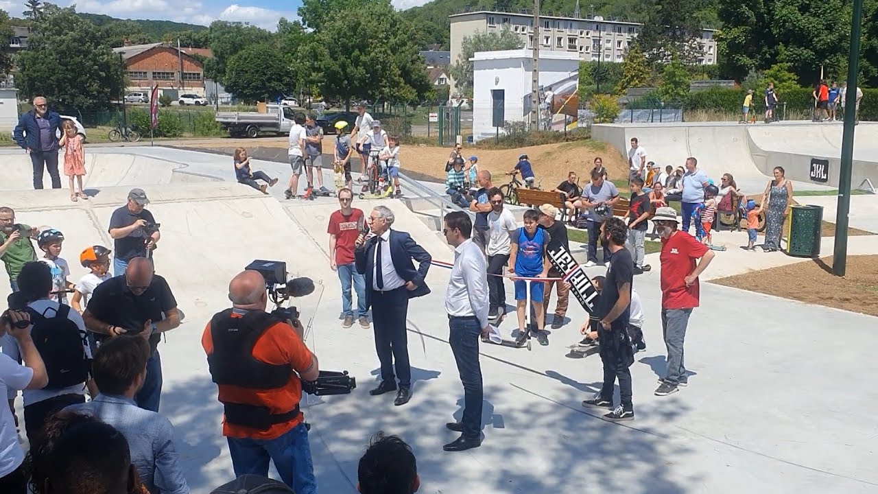 L'inauguration du skatepark de Vernon