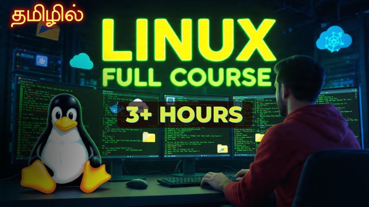 Linux Full Course in Tamil (3+ Hours) தமிழில் | Learn Linux for DevOps, Cloud, AI & ML