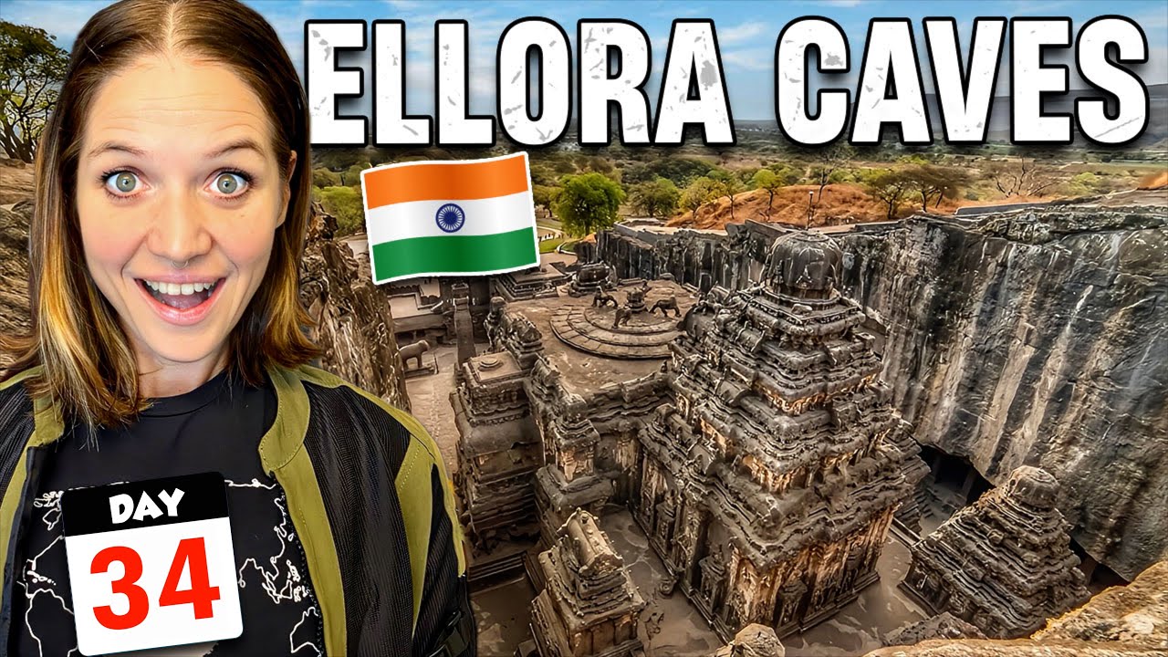 34🇮🇳 India's Unreal Ellora Caves 😱 Carved from 2 Lakh Tons of Stone!