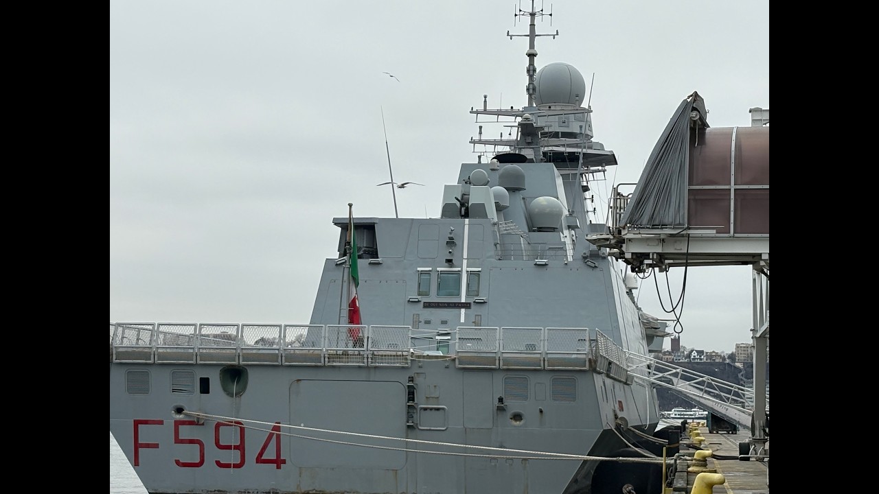 Italian Frigate Alpino, New York City, March 2026
