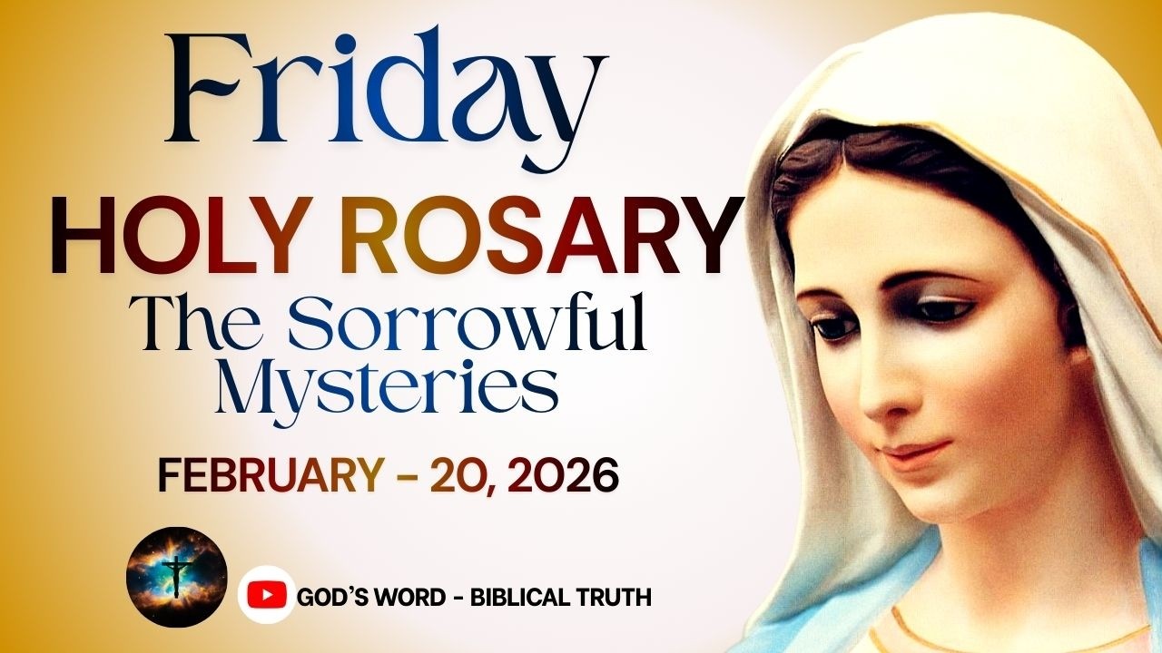 Holy Rosary (Feb 20, 2026) | Sorrowful Mysteries | How to Pray the Rosary