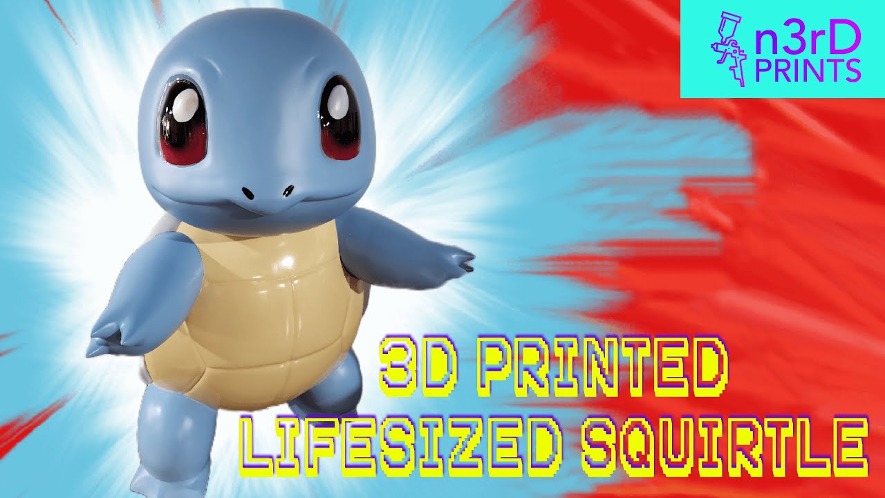 3D printed life-sized Squirtle