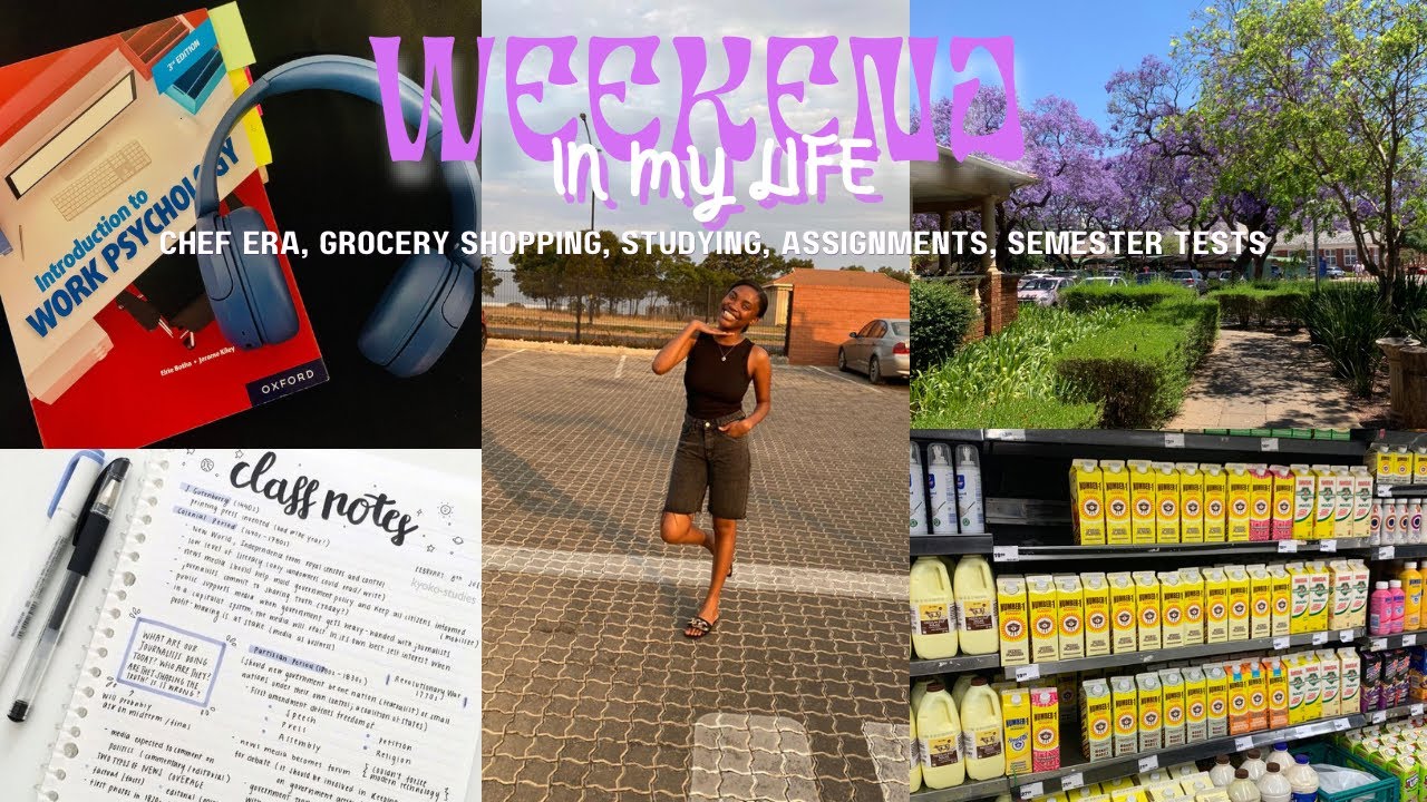 VLOGTOBER: Uni Diaries. Chef era, studying, grocery shopping, assignments and semester tests.