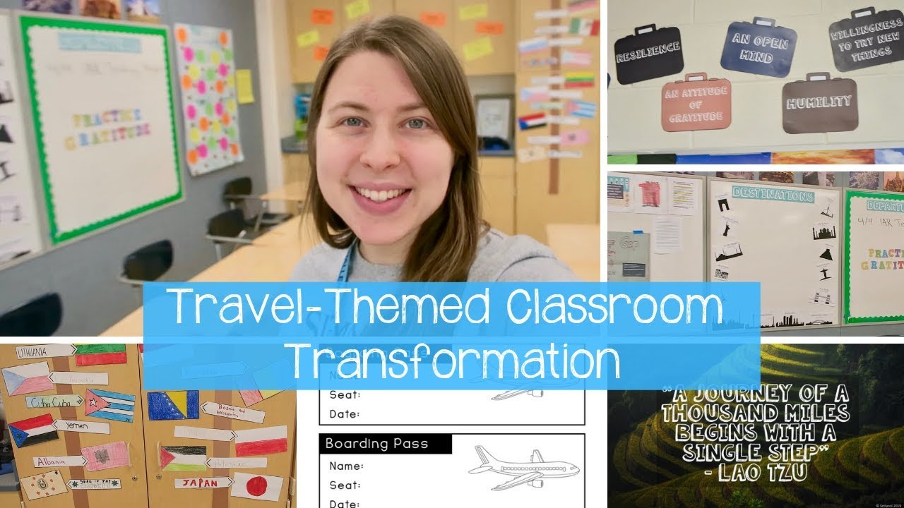 Travel-Themed Classroom Transformation! | Simple Travel-Themed Classroom Decor