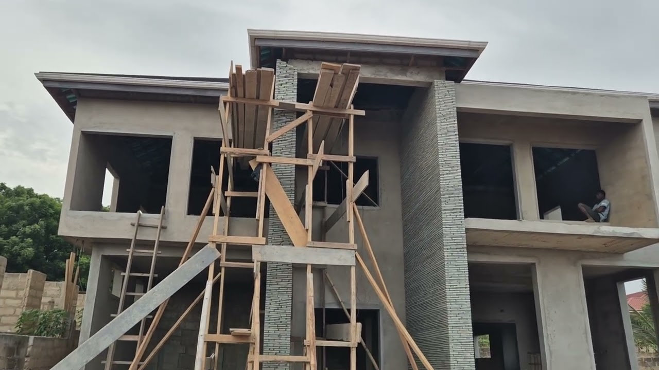 Why Spending so much money on Natural Stone cladding || Cost Of Building In Ghana 
