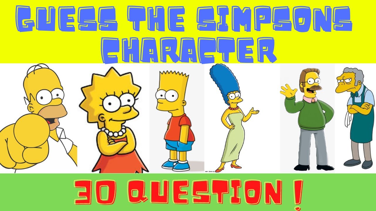 Guess the Simpsons Character Quiz