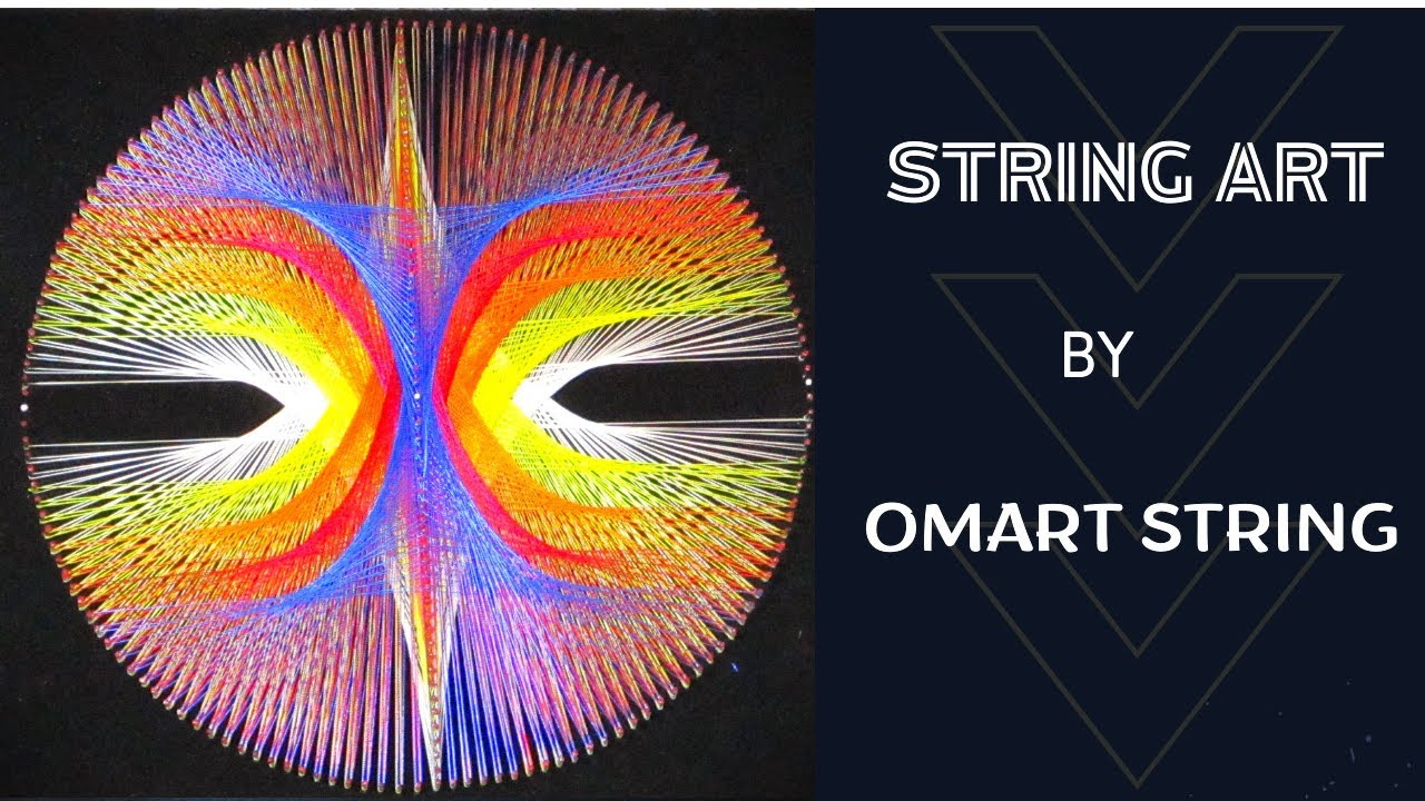 String Art,How To Make  Rainbow Mandala:DIY