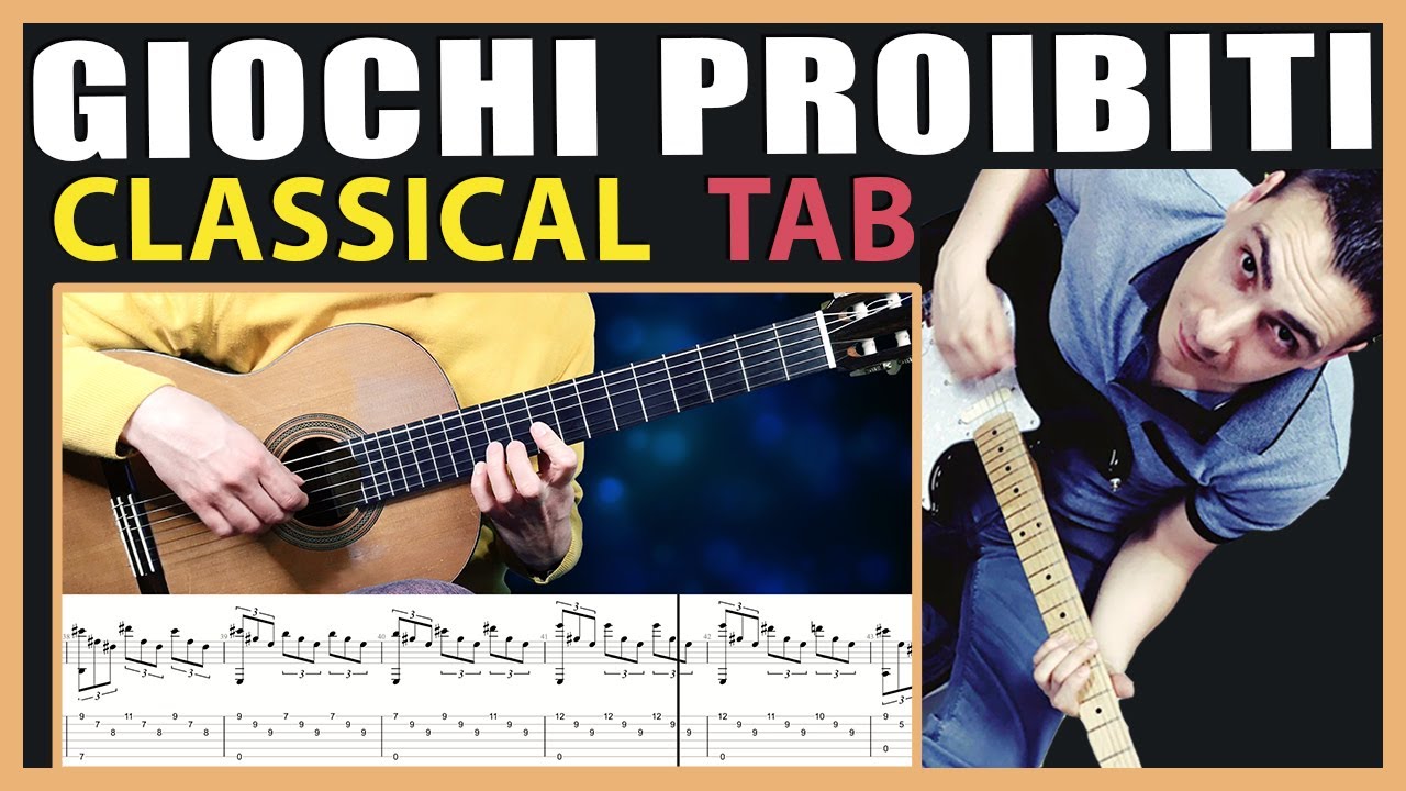 Giochi Proibiti | Romanza | GuitarTAB | Classical Tutorial