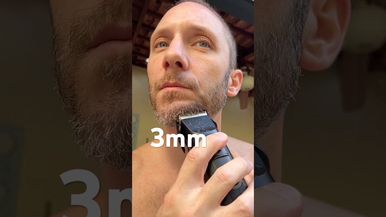 3mm Stubble Beard 5 o'clock shadow What size to trim beard? 👆 LINK 👆