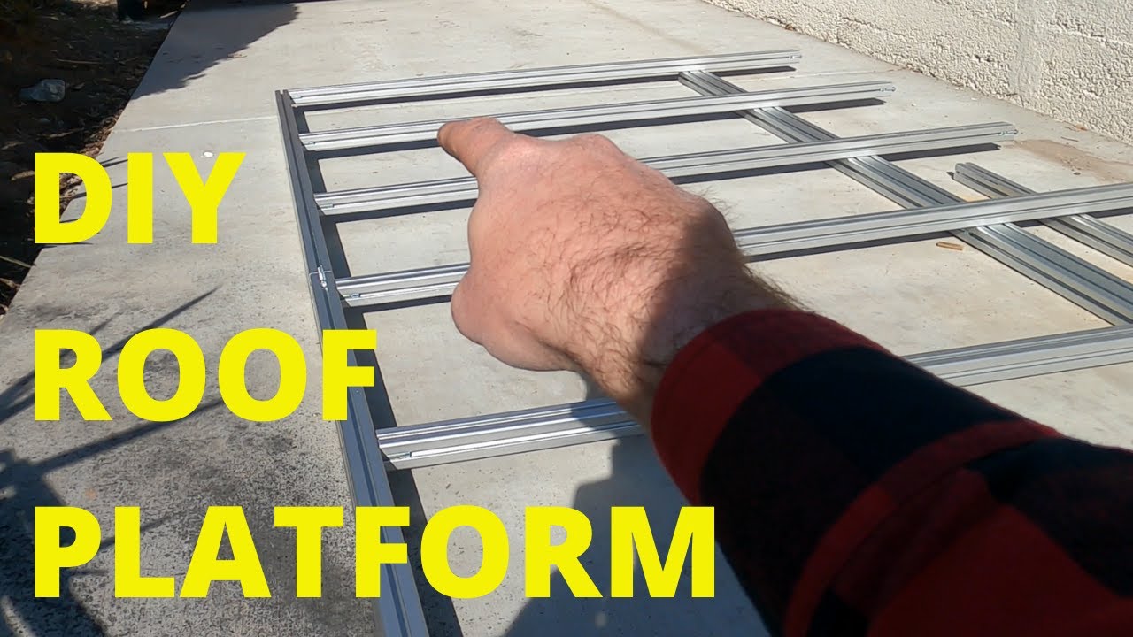 Aluminum roof rack platform build plans.  Save hundreds building it yourself!   Wasatch Moto