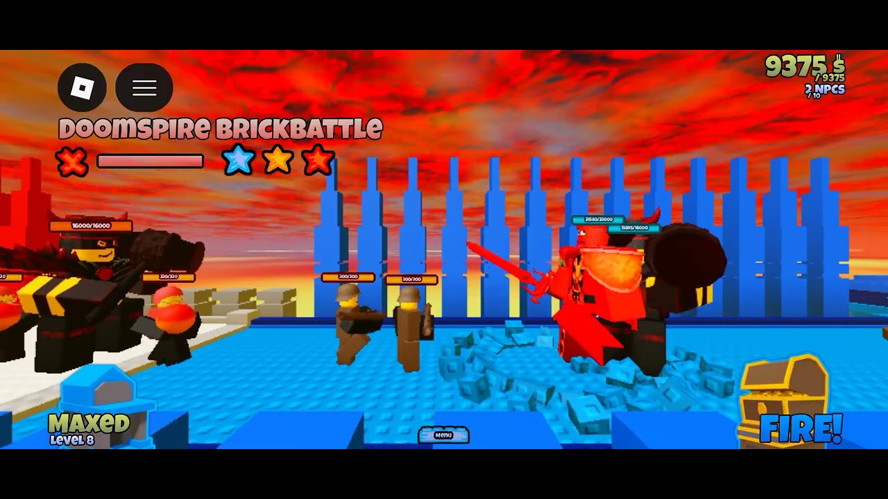 Doombringer and Turking VS All boss stage chapter 1 3 star #thebattlebricks 