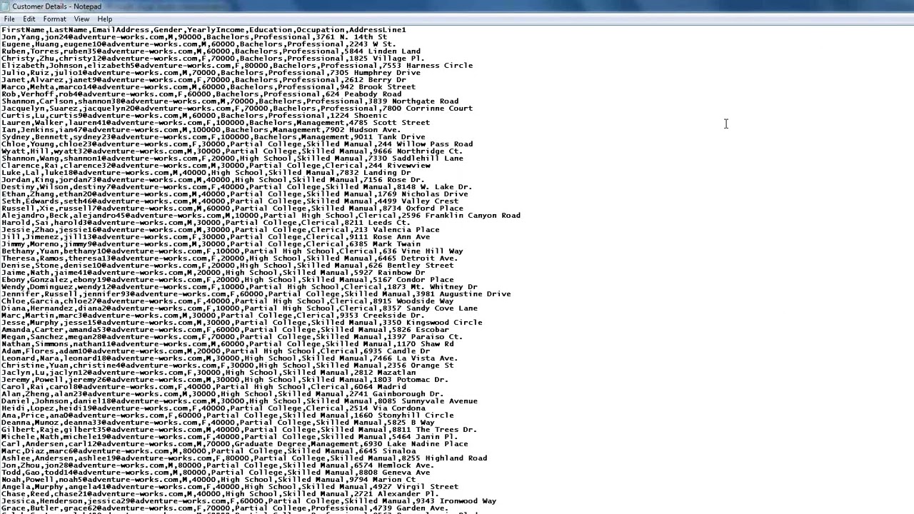 SSIS   Moving Data into Files