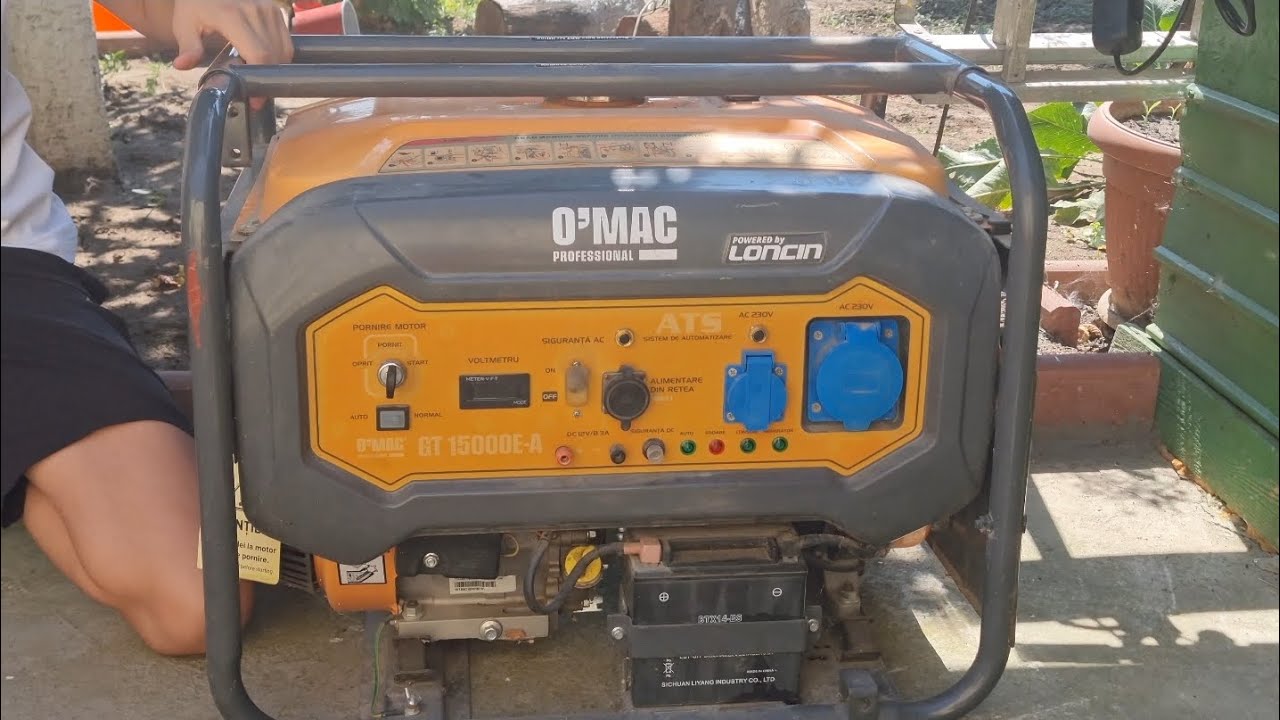 Generator de curent OMAC GT 15000E-A - 8 kW testat pe bune