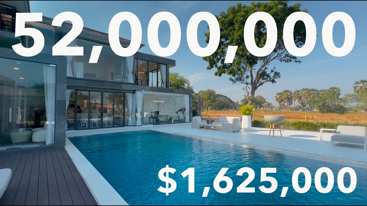 (52 M THB) Pool villa 4 Bedrooms at Golf Course Hua Hin, Thailand (พูลวิลล่าในสนามกอล์ฟ)
