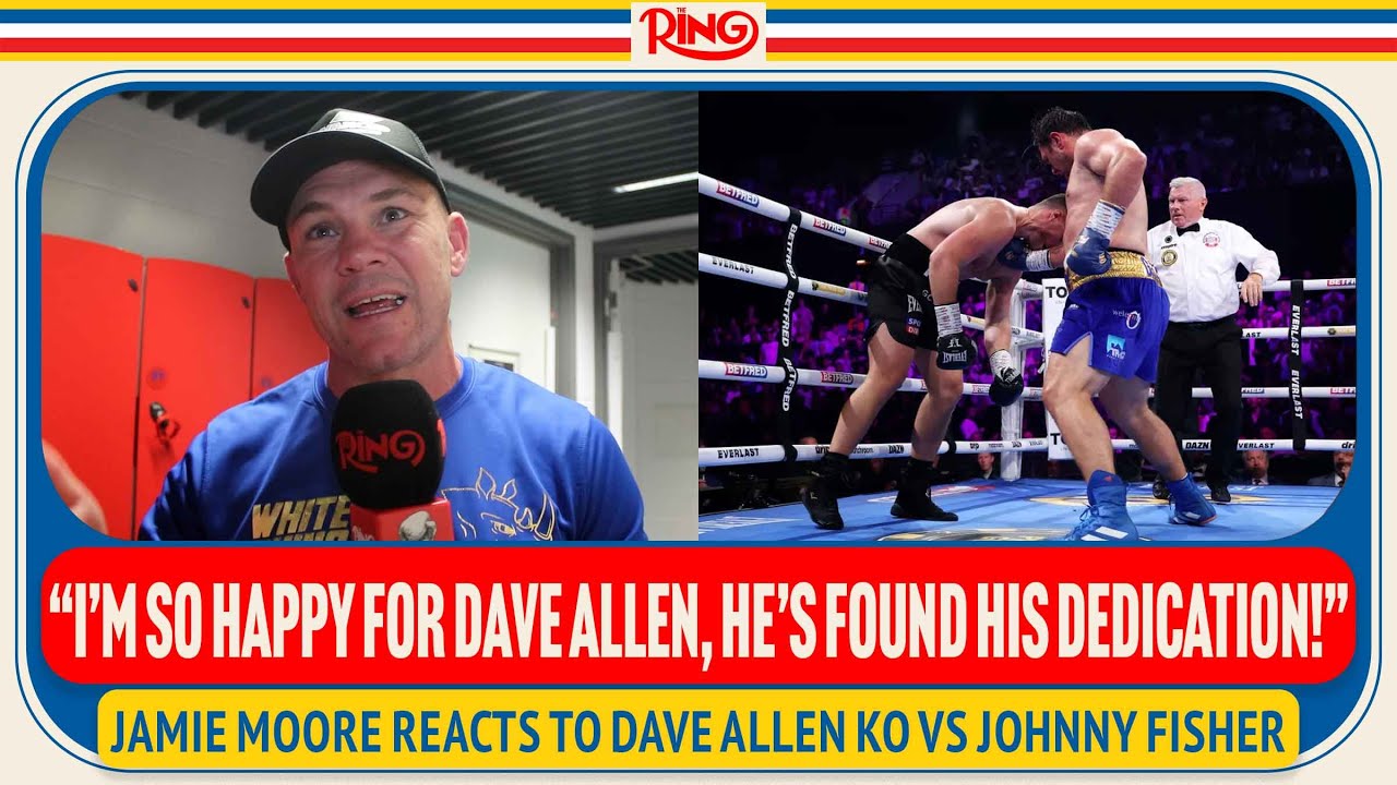 Dave Allen Trainer Jamie Moore Gives PASSIONATE Reaction To Johnny Fisher KO