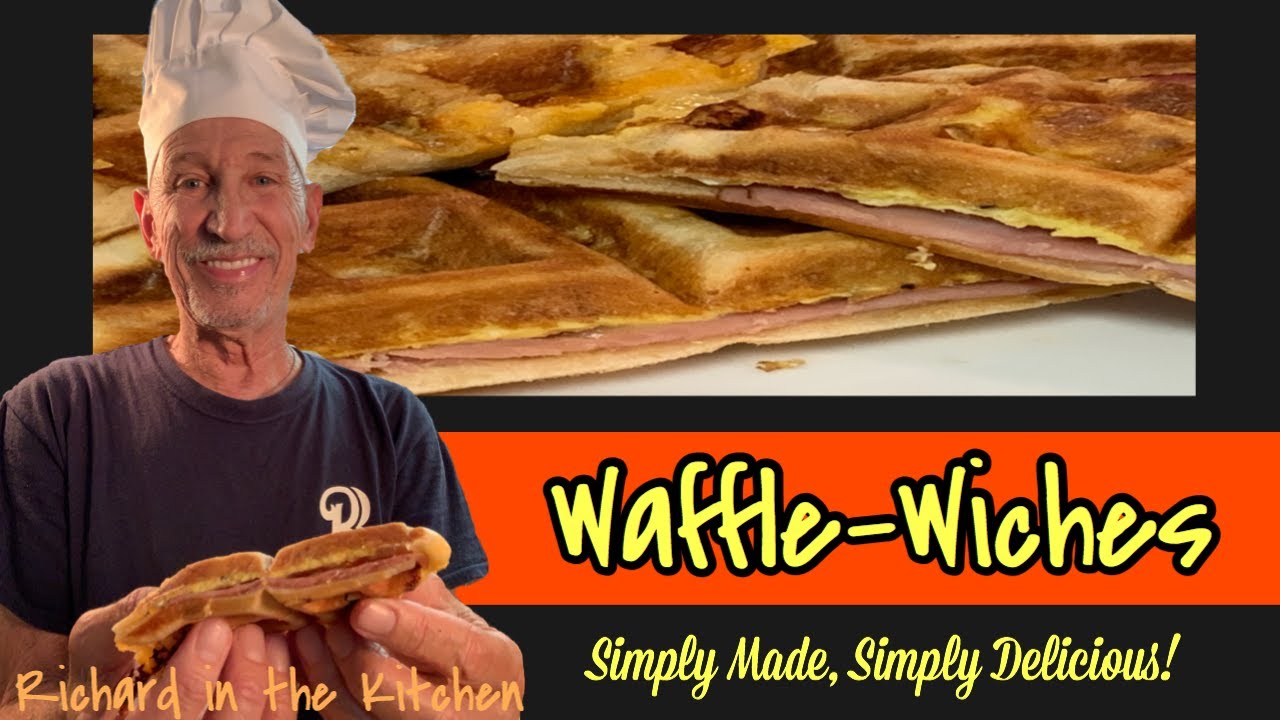 BISCUIT WAFFLE-WICHES  HAM EGG AND CHEESE | Richard in the kitchen