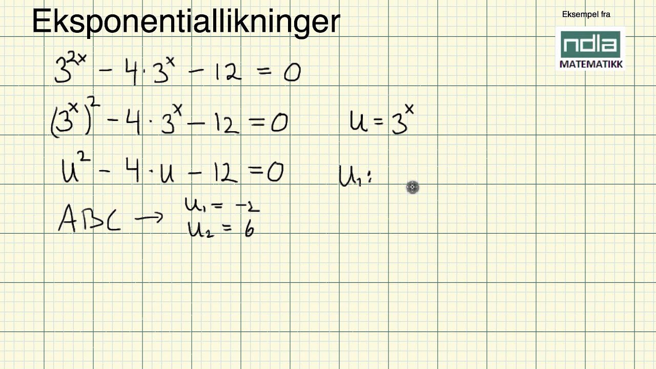 Matematikk R1   Eksponentiallikninger 3