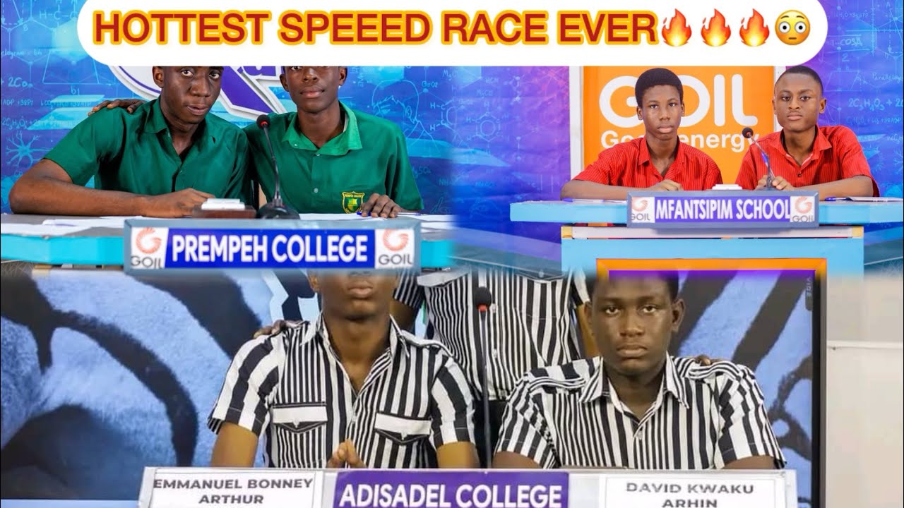 NSMQ El Classico: Mfantsipim vs. Prempeh vs. Adisadel Speed Race Inferno! 🔥