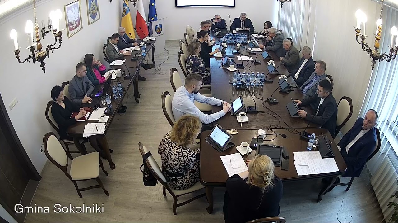 Nagranie z XX Sesji Rady Gminy Sokolniki - część 1