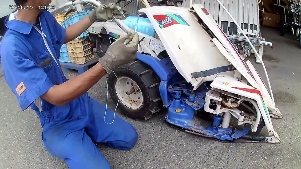 稲刈り機《バインダー》登場　2022年7月22日　#778