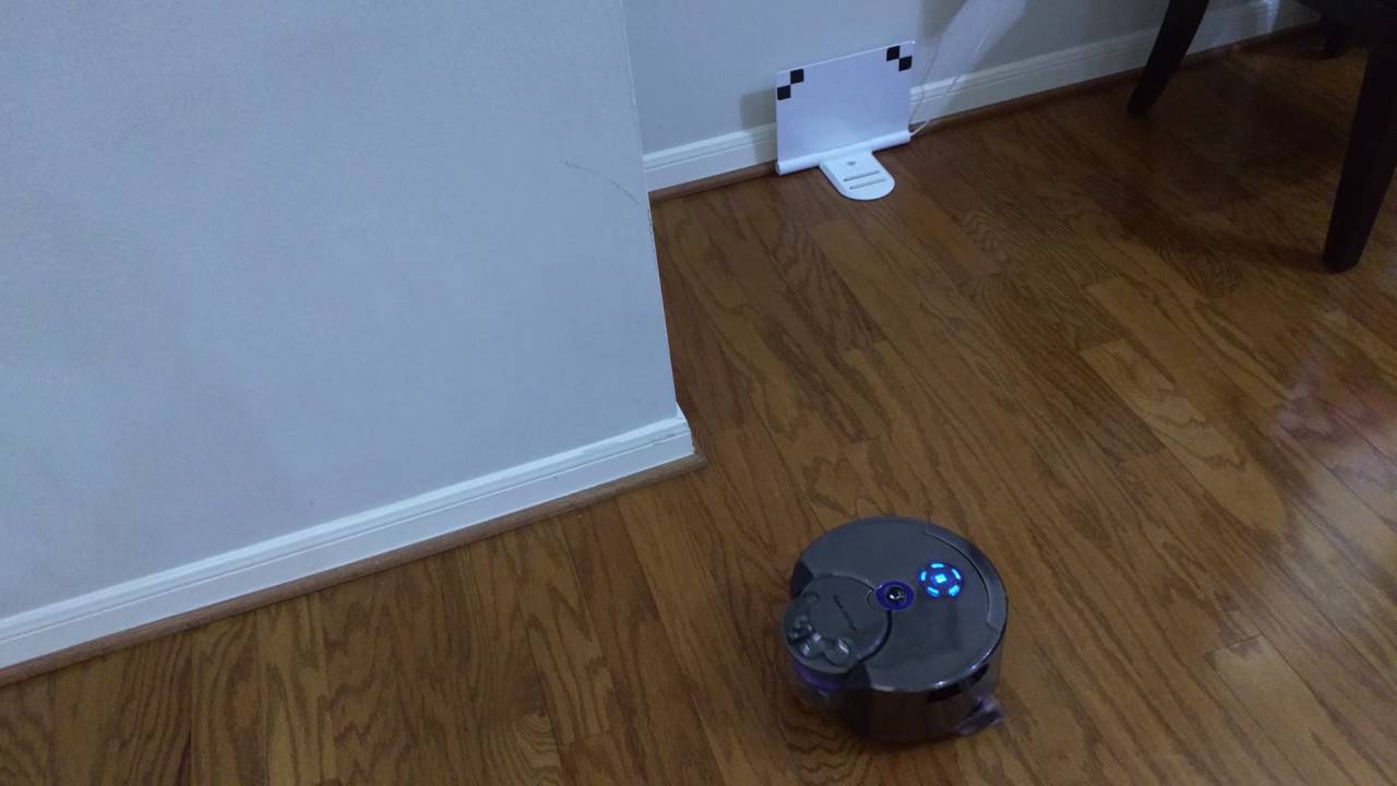 Dyson 360 Eye robot vacuum trying to dock for 15 minutes!