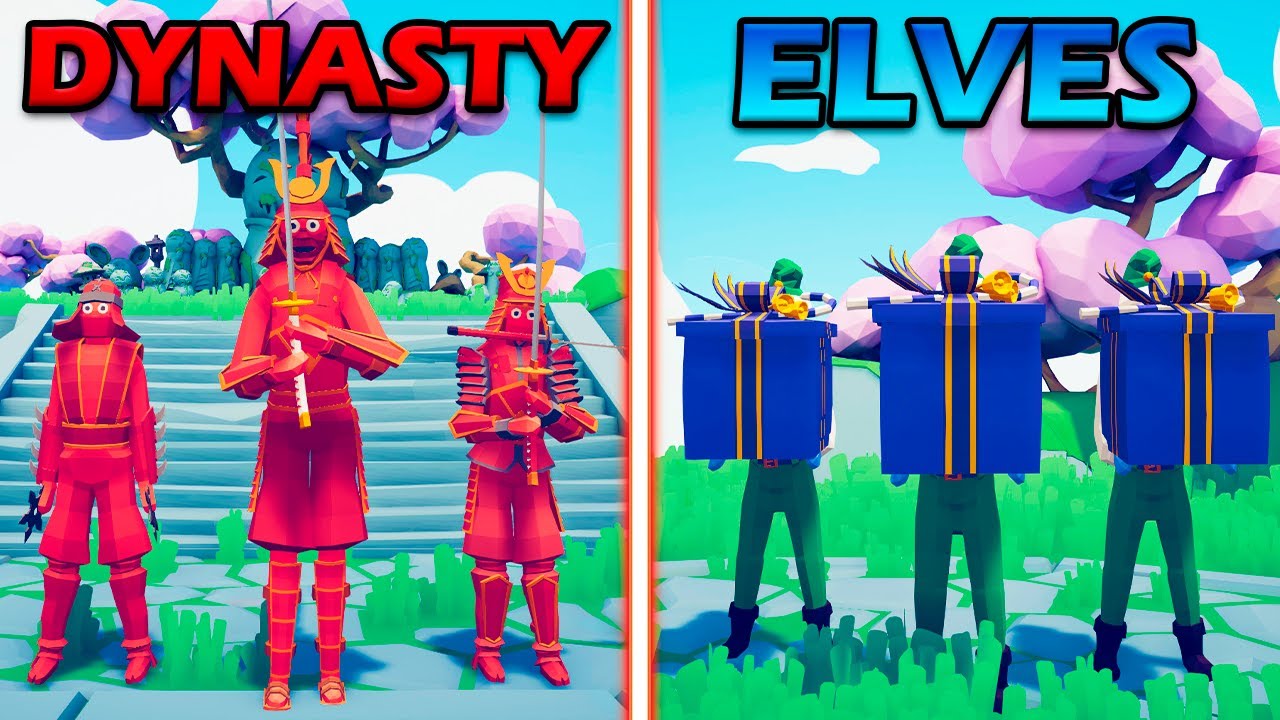 EAST DYNASTY vs PRESENT ELVES - Totally Accurate Battle Simulator | TABS