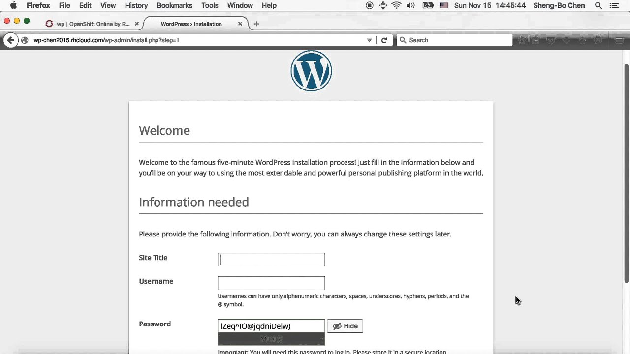 How to Setup Your WordPress Blog on OpenShift