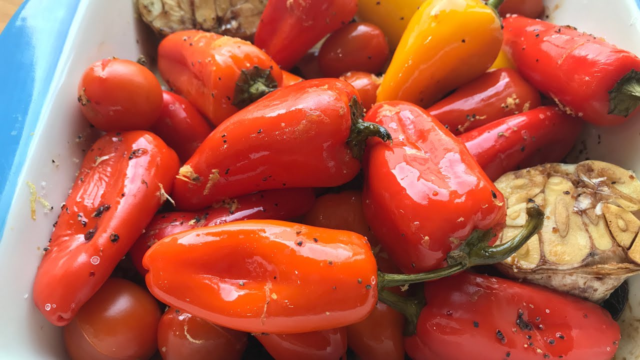 【義大利黑醋】烤甜椒 Roasted Bell Peppers with Italian Vinegar|이탈리아 식초와 구운 피망|焼きピーマンとイタリアンビネガー