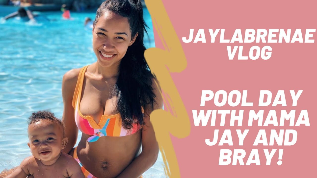 What Baby and I do at the POOL! | Jaylabrenae VLOG