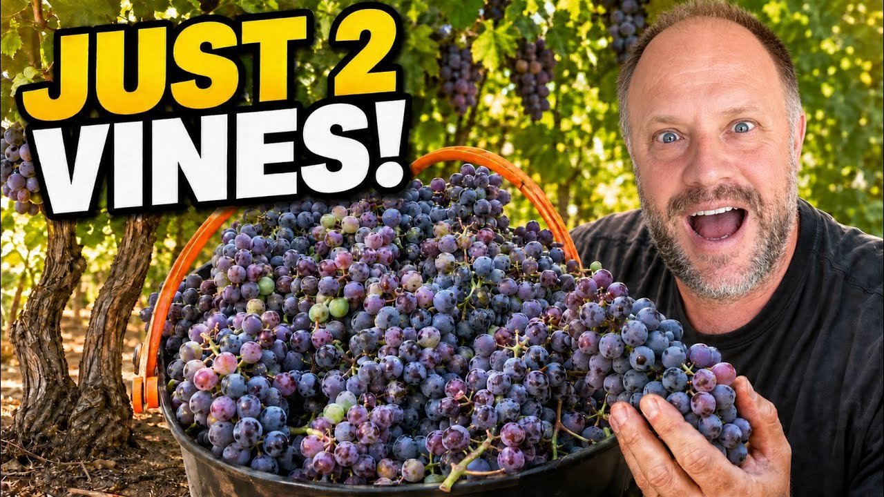 Concord Grape Harvest! (Vitis Labrusca) 