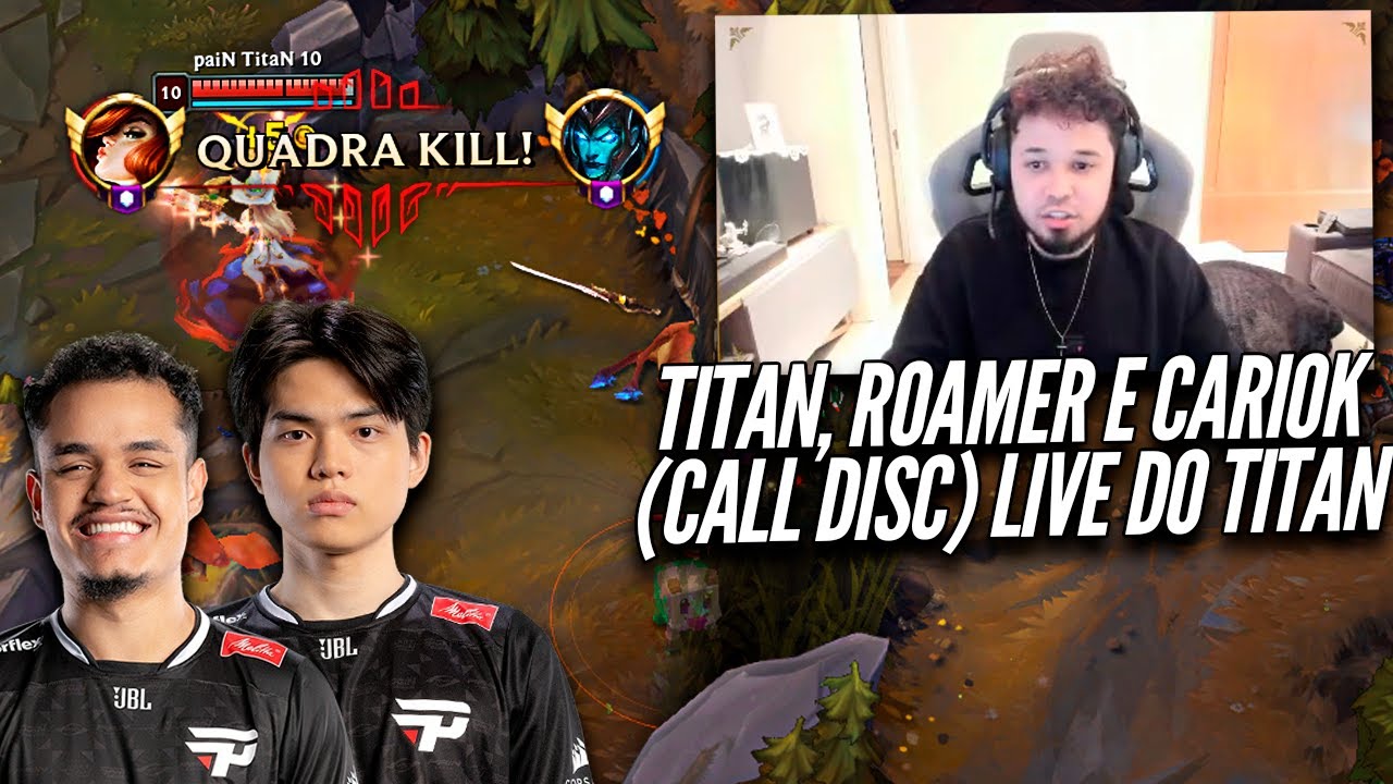 TITAN, ROAMER e CARIOK JOGARAM JUNTOS em LIVE - TRIO da PAIN