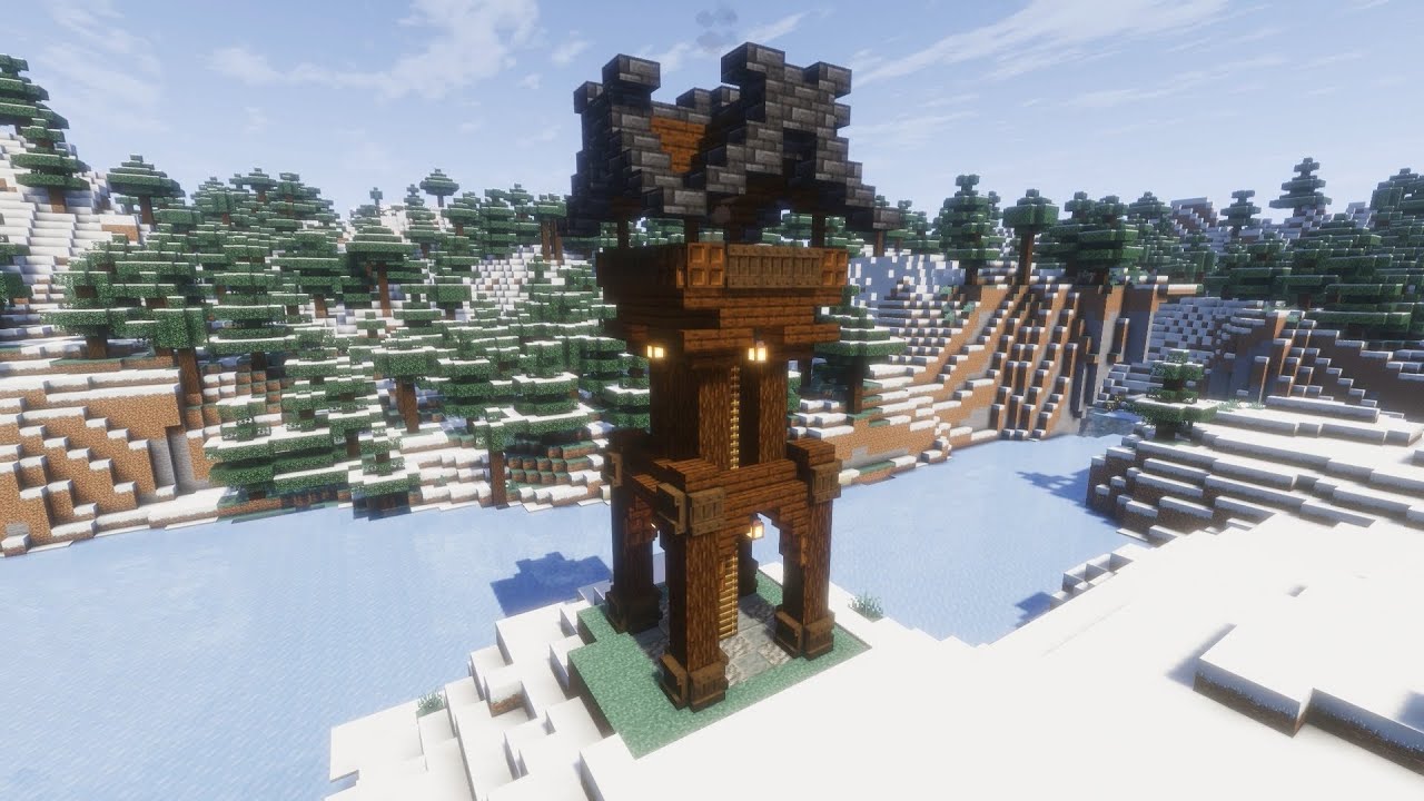 Minecraft Simple Nordic Outlook! #minecraft #timelapse