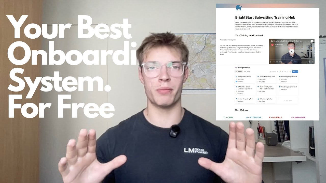 Build Your First Onboarding System Free in Notion