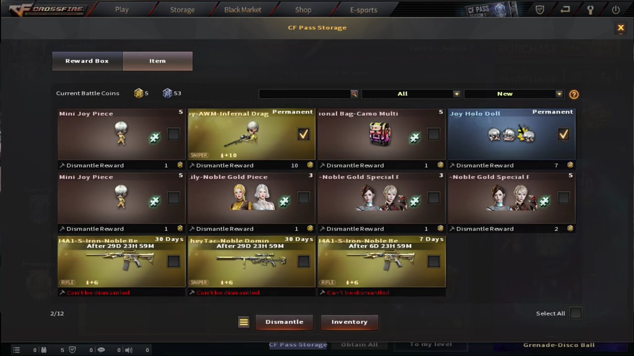 Opening boxes + disco weapons - Battle Pass - season 1 CF West❤😊