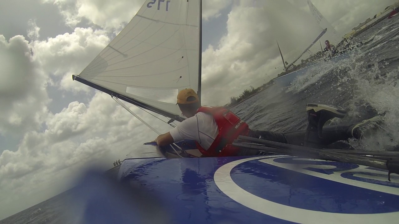 OK Dinghy WM Barbados 2017 Capsized