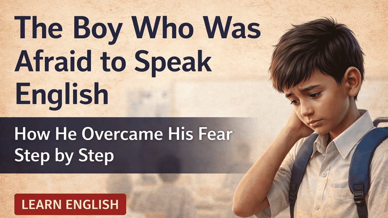 The Boy Who Was Afraid to Speak English | English Story for Speaking Practice