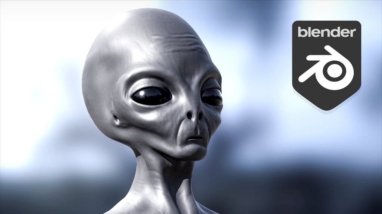 Como modelar Alien no Blender 3D | Escultura digital