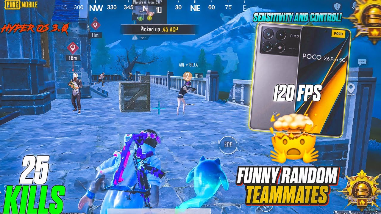 POCO X6 PRO🔱 NEW UPDATE 4.0 PUBG/BGMI🤯SUPER SMOOTH+120 FPS TEST!😍SENSÏTIVITY & CONTROL🔥