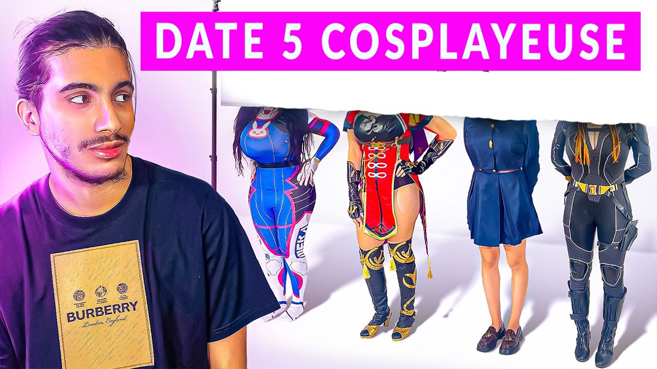 BICHOU DATE 5 COSPLAYEUSE A L'AVEUGLE (il a gard&eacute; la plus .. ?!)