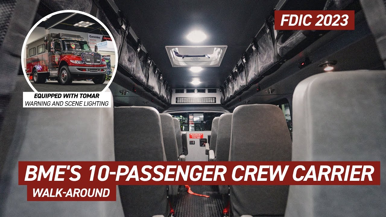 TOMAR's Advanced Warning Lights on BME Crew Carrier at FDIC 2023