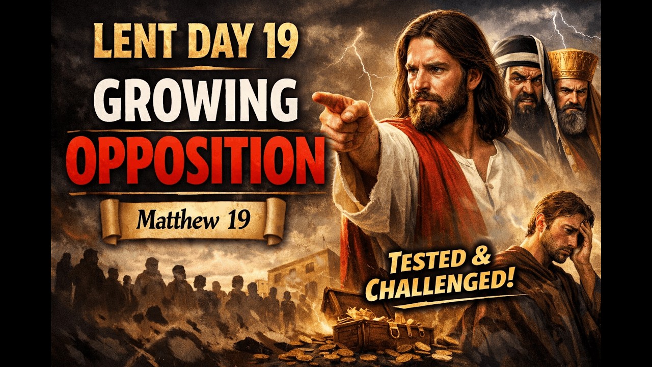 Lent Day 19 | लेंट डे 19 | Matthew 19 | मैथ्यू 19 |  बढ़ता हुआ विरोध
