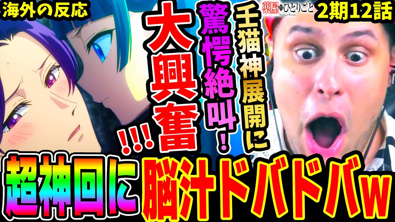 【薬屋のひとりごと36話 海外の反応】超神回に脳汁ドバドバw壬氏様と猫猫のえちえち過ぎる過激展開に驚愕!!絶叫!!歓喜!!大興奮し汗が噴き出すニキww【2期12話】