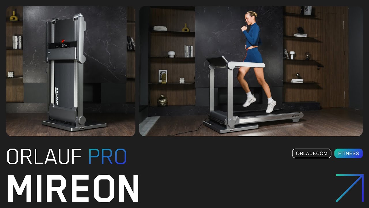 Orlauf Pro Mireon — премиальная беговая дорожка с автоматическим складыванием.