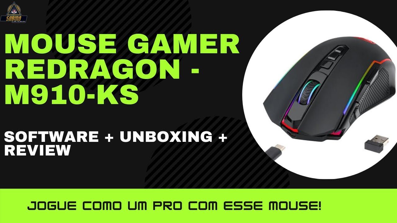 Mouse Gamer Redragon - Ranger Lite M-910KS (Software + Review + Unboxing) 🖱️