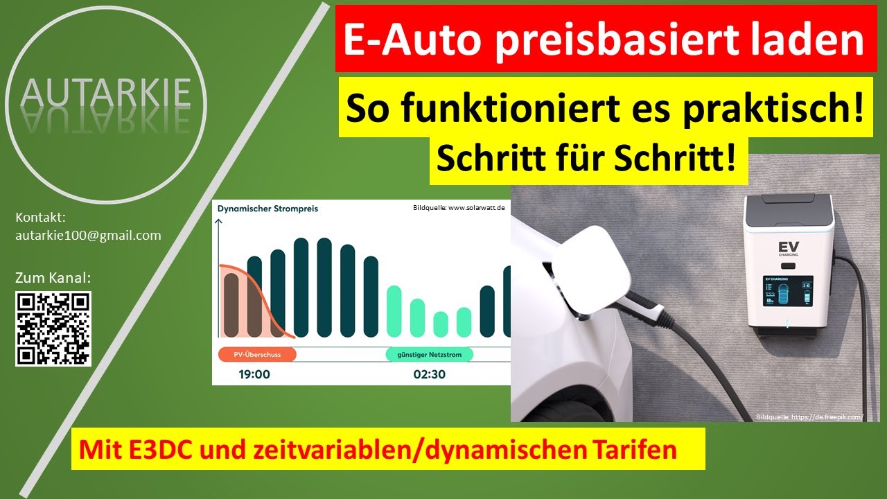 E-Auto preisbasiert laden. So geht's automatisch mit E3DC & Preisschwelle! - Folge 498 #4k
