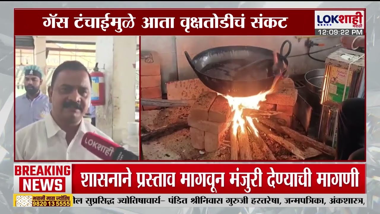 Nagpur, Chhatrapati Sambhajinagarमध्ये हॉटेलवर चुलीवर जेवण; गॅस टंचाईमुळे वृक्षतोडीचं संकट